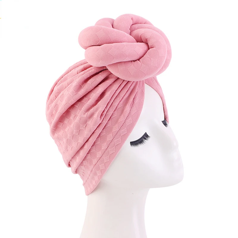 African Print Women Large Flower Stretch Turban Hat Headwrap Bonnet Hat Wedding Party Headwear Lady Muslim Hijab Hat Head Cover