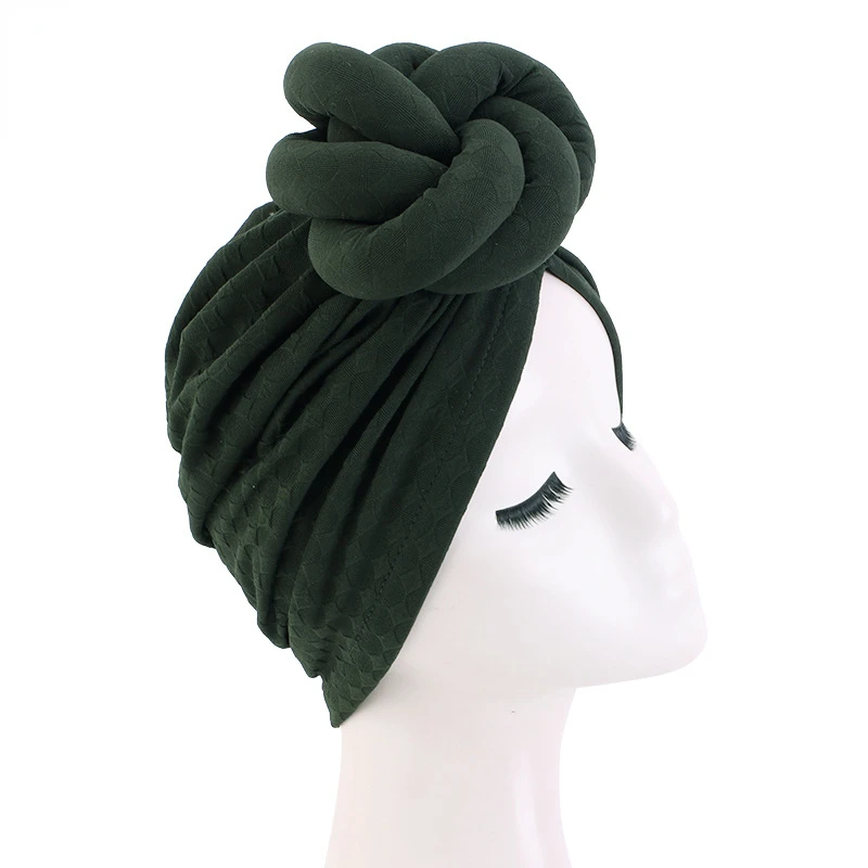 African Print Women Large Flower Stretch Turban Hat Headwrap Bonnet Hat Wedding Party Headwear Lady Muslim Hijab Hat Head Cover