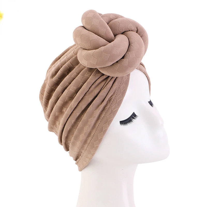 African Print Women Large Flower Stretch Turban Hat Headwrap Bonnet Hat Wedding Party Headwear Lady Muslim Hijab Hat Head Cover
