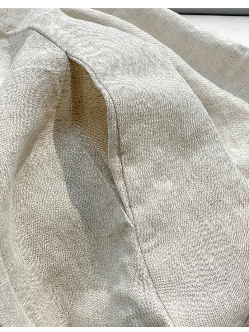 Vintage 100% Linen Women Dress Fashion Sexy Halter Sleeveless Back Bandage Long Maxi Lady Dresses Vestidos MZYBLB3236Y