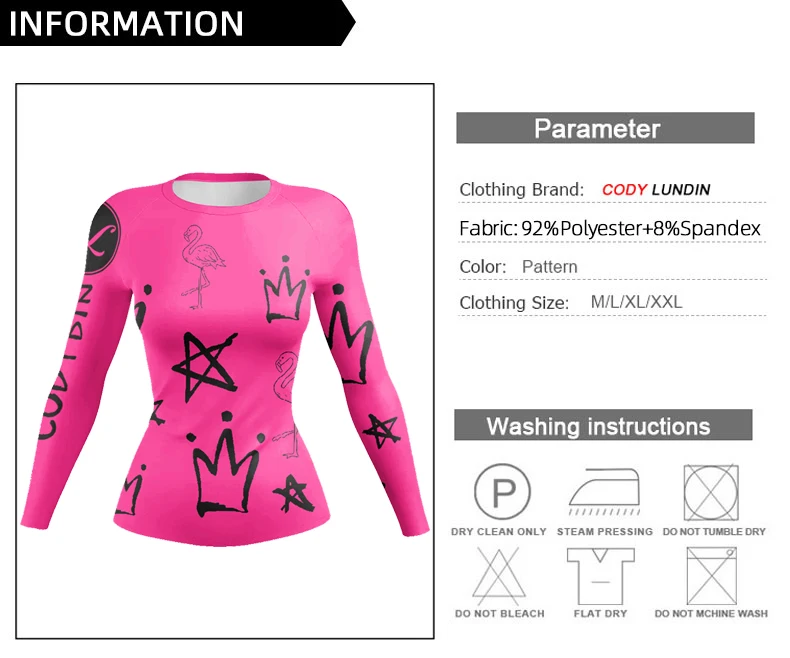 Fashion 3D Printed Comics MMA T-Shirt Women Compression Long Sleeve Fashion Bjj Rashguard Boxing Cosplay Costume Sport T Shirts