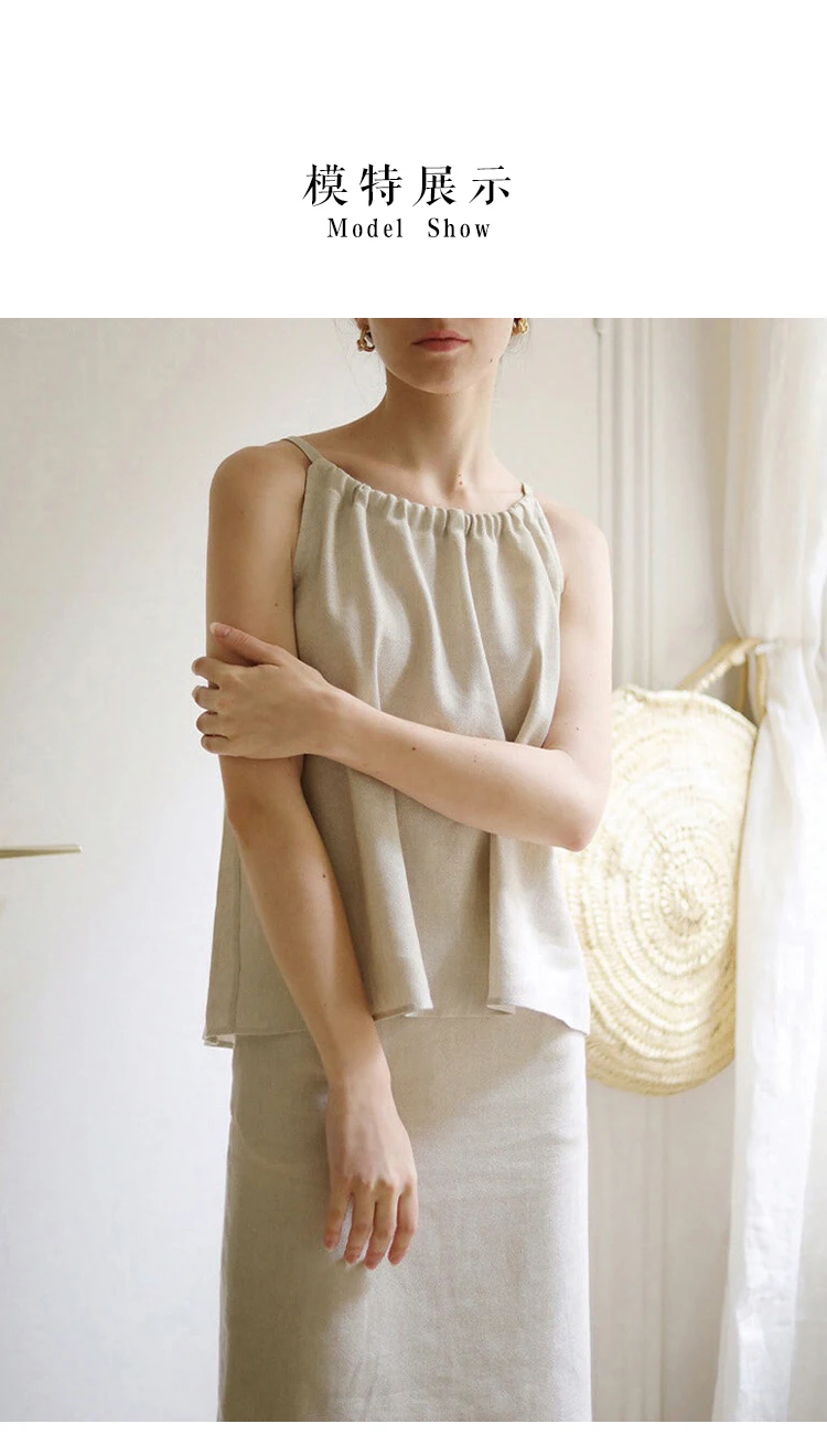 100% Linen Long Skirts For Women Skirts Casual High Waist Back Zipepr A-Line Female Skirt With Lining Faldas Largas Mujer
