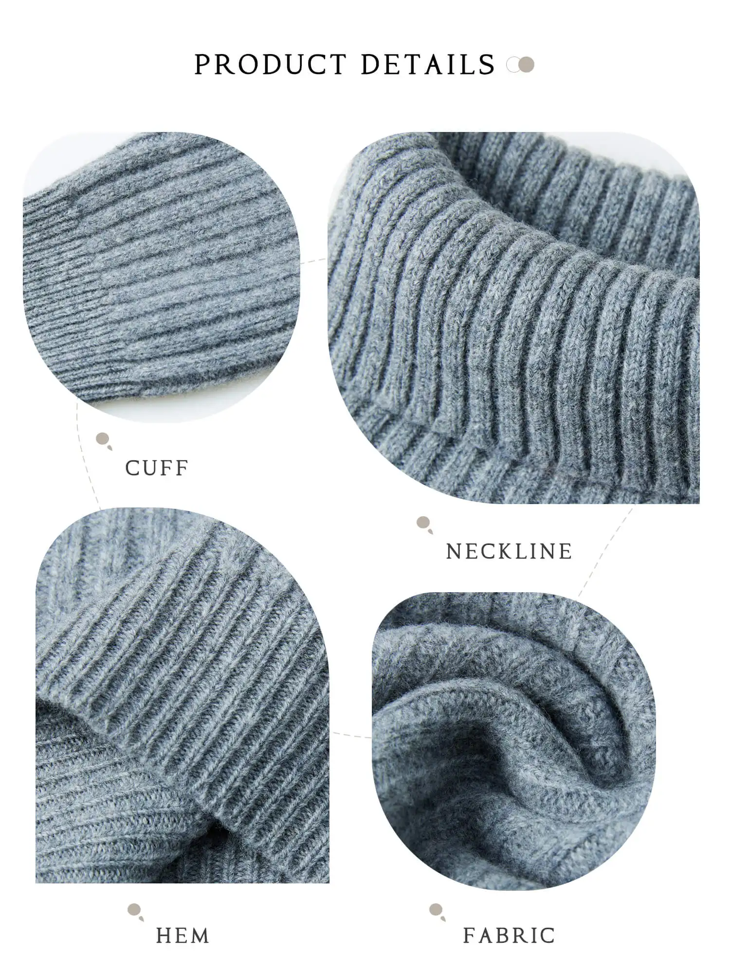 Cashmere Wool Sweater Women's Knitted Sweaters 100% Merino Wool Turtleneck Long-Sleeve Pullover Winter Autumn Jumper Top Clothes