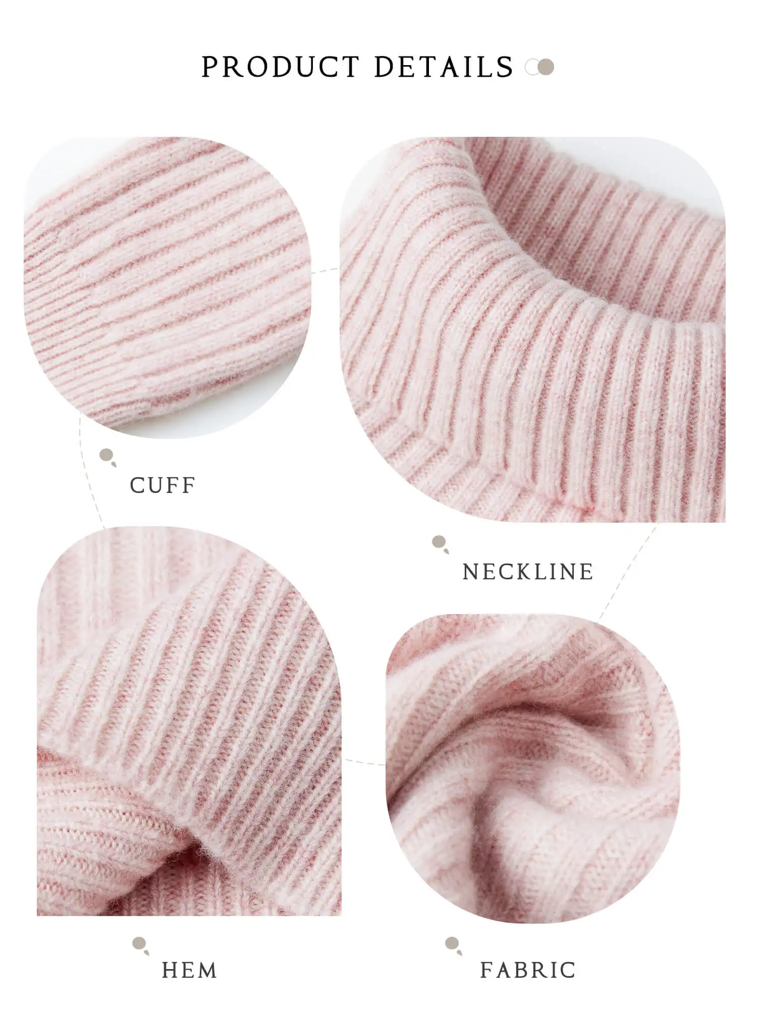 Cashmere Wool Sweater Women's Knitted Sweaters 100% Merino Wool Turtleneck Long-Sleeve Pullover Winter Autumn Jumper Top Clothes