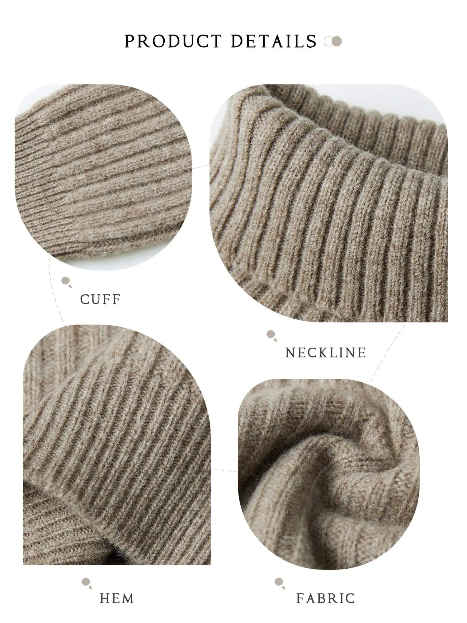 Cashmere Wool Sweater Women's Knitted Sweaters 100% Merino Wool Turtleneck Long-Sleeve Pullover Winter Autumn Jumper Top Clothes