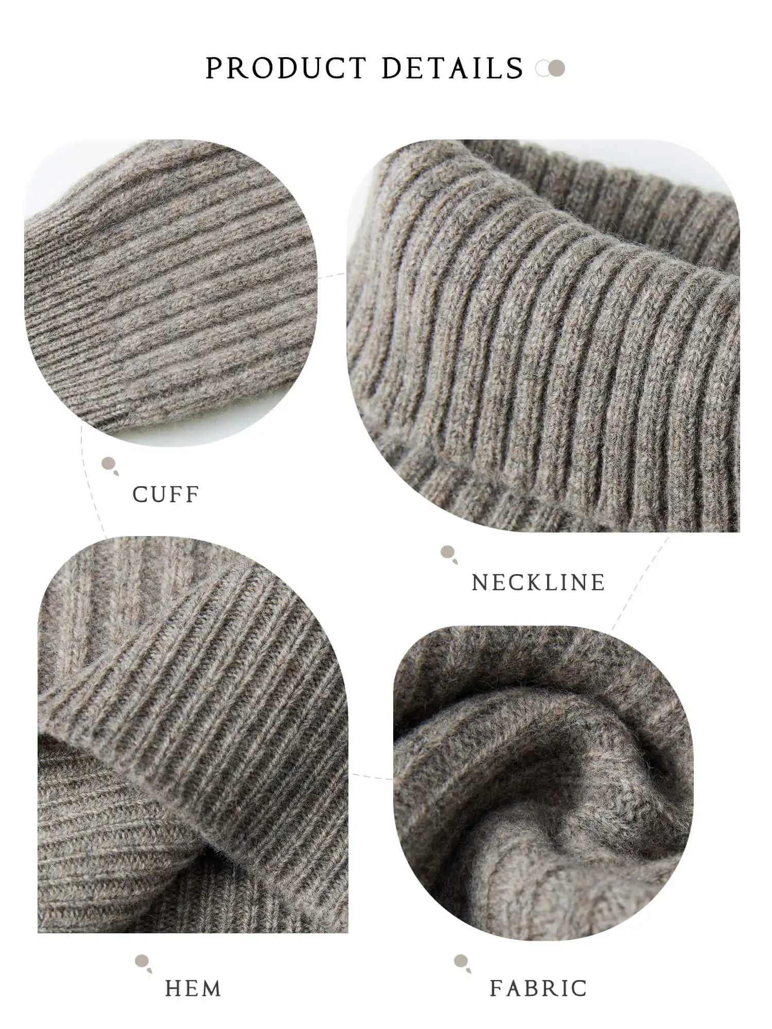 Cashmere Wool Sweater Women's Knitted Sweaters 100% Merino Wool Turtleneck Long-Sleeve Pullover Winter Autumn Jumper Top Clothes