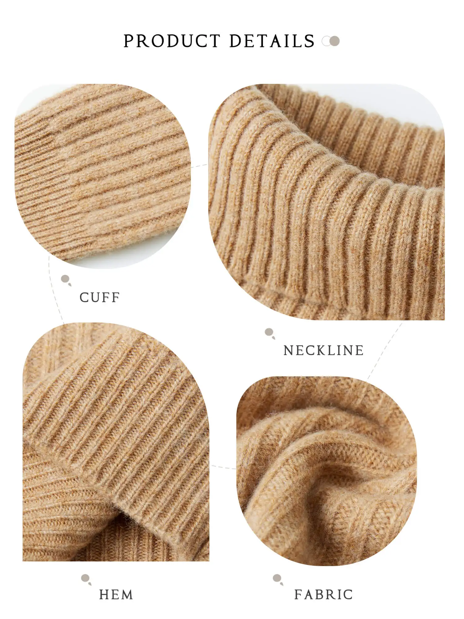 Cashmere Wool Sweater Women's Knitted Sweaters 100% Merino Wool Turtleneck Long-Sleeve Pullover Winter Autumn Jumper Top Clothes