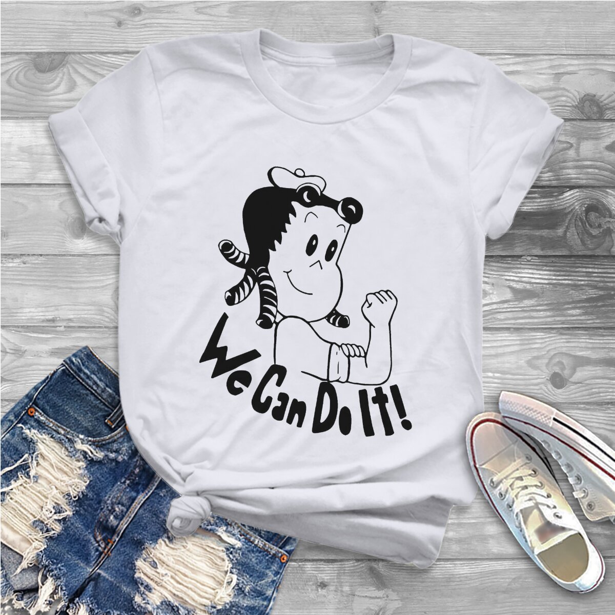 Want More Out Of Your Life O Collar TShirt Little Lulu Cartoon Fabric Original T Shirt Girl Individuality Big Sale