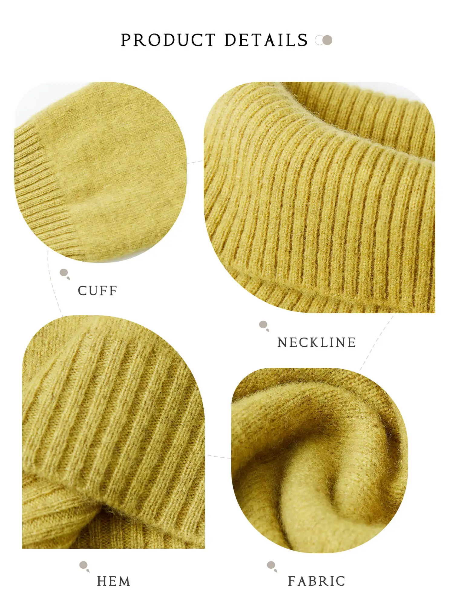 Knitted Sweaters Cashmere Sweater Women's 100% Merino Wool Turtleneck Fashion Pullover Winter Autumn Jumpers Top Female Clothing