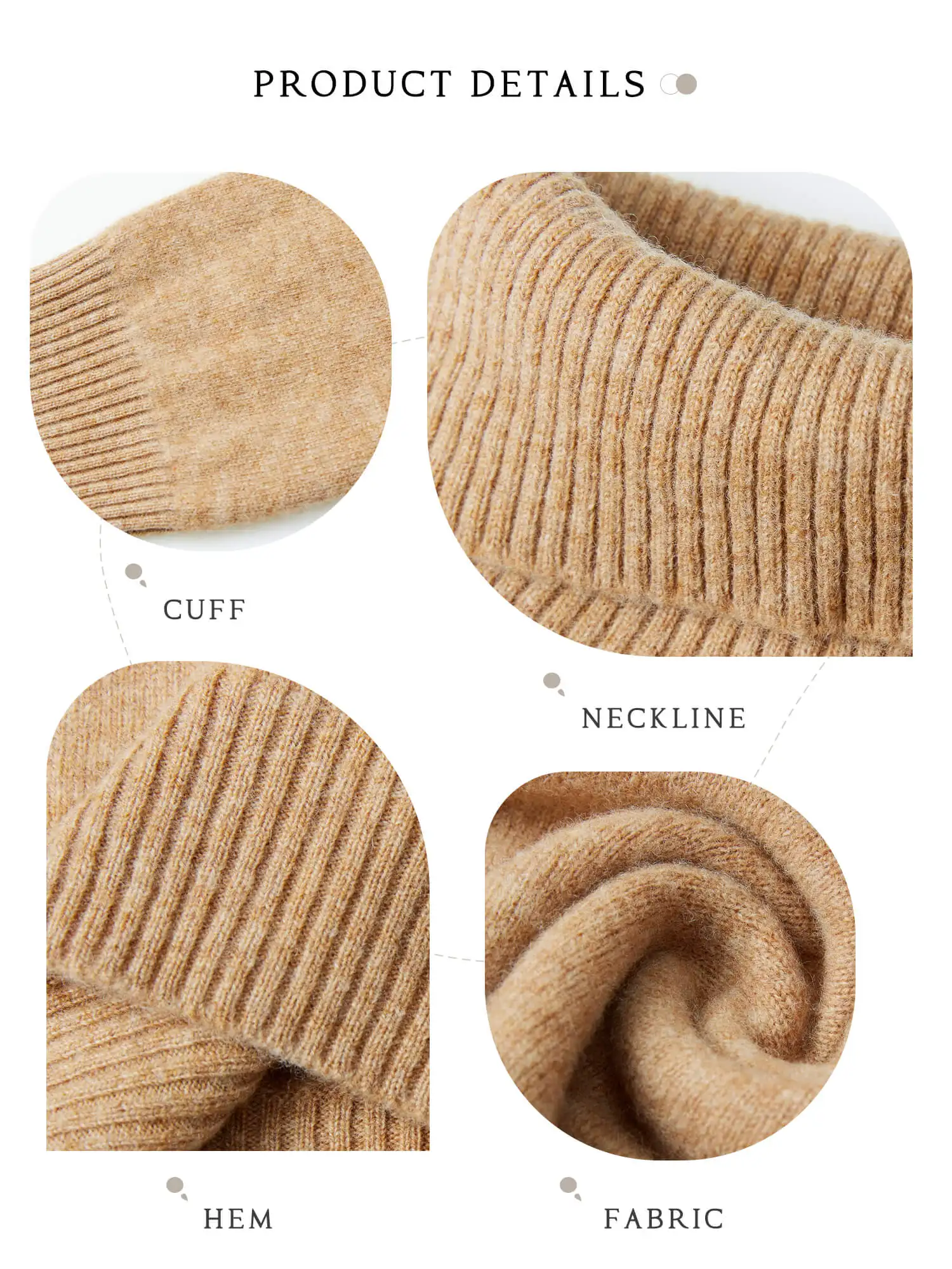 Knitted Sweaters Cashmere Sweater Women's 100% Merino Wool Turtleneck Fashion Pullover Winter Autumn Jumpers Top Female Clothing