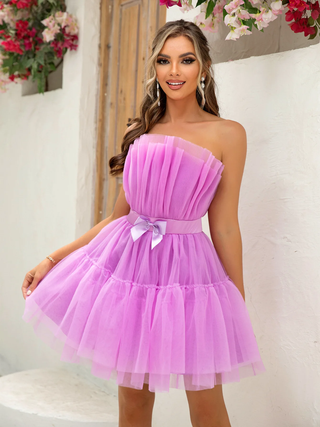 Sexy backless mini white mesh summer dress women elegant luxury wedding party dress birthday bridesmaid evening dresses vestidos