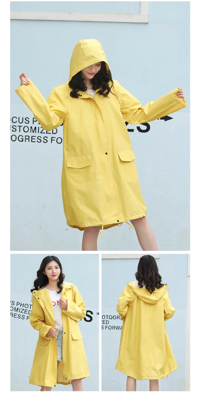 Men's and Women's Waterproof and Windproof Hooded Outdoor Hiking, Leisure and Fashionable Windbreaker Raincoat and Rain Gear