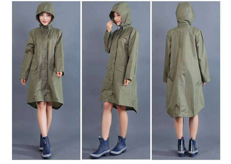 Men's and Women's Waterproof and Windproof Hooded Outdoor Hiking, Leisure and Fashionable Windbreaker Raincoat and Rain Gear