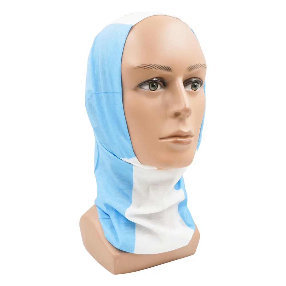 Summer Breathable Argentina Flag Bandana Seamless Face Shield for Worldwide Football Fans Outdoor Sports Headband Neck Gaiter