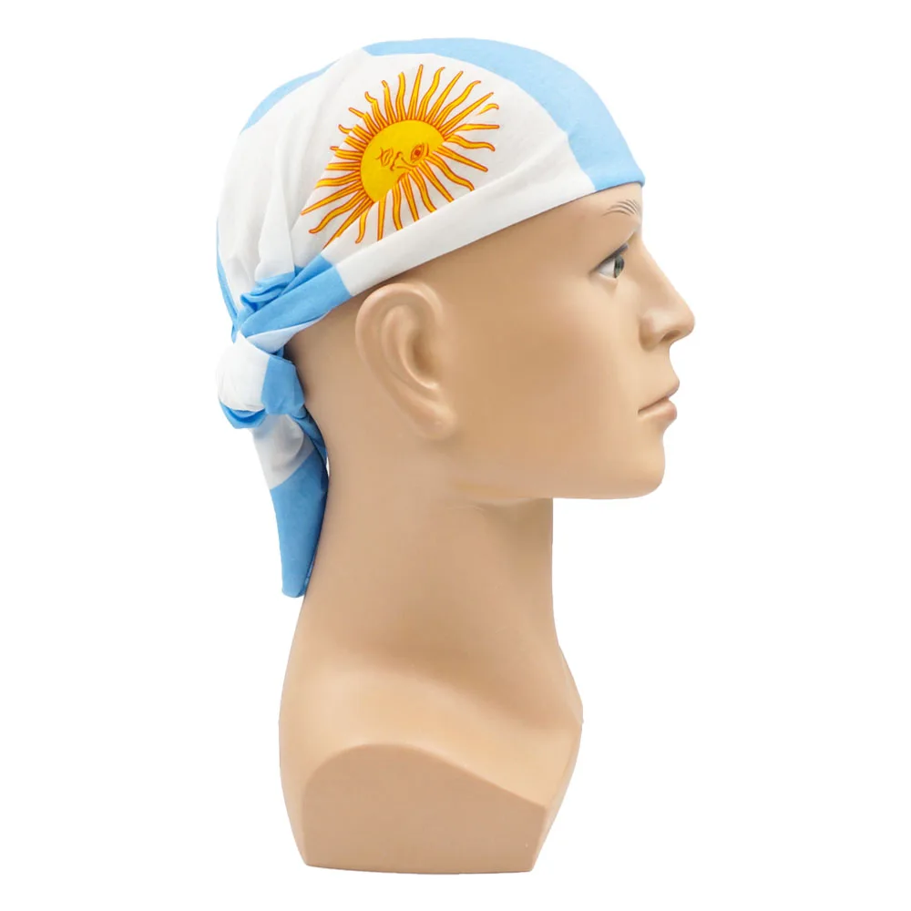 Summer Breathable Argentina Flag Bandana Seamless Face Shield for Worldwide Football Fans Outdoor Sports Headband Neck Gaiter