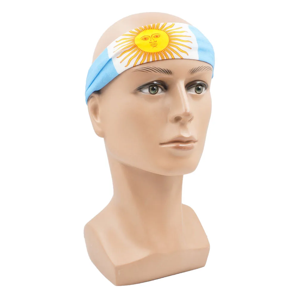 Summer Breathable Argentina Flag Bandana Seamless Face Shield for Worldwide Football Fans Outdoor Sports Headband Neck Gaiter