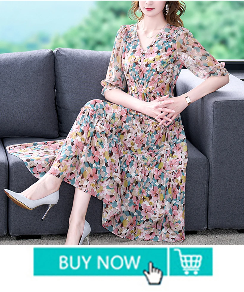 Summer Black Print Polka Dot Silk Midi Dress Women Elegant Bodycon Ruffled V-Neck Dress 2024 Vintage Hepburn Party Evening Dress