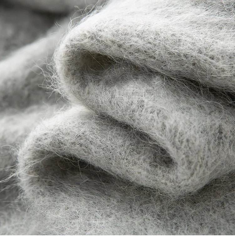SuyaDream, Women Cardigans, 78%Alpaca, O Neck, Single breasted Solid Sweaters, 2025 Fall Winter Warm Jackets, White, Grey, Pink