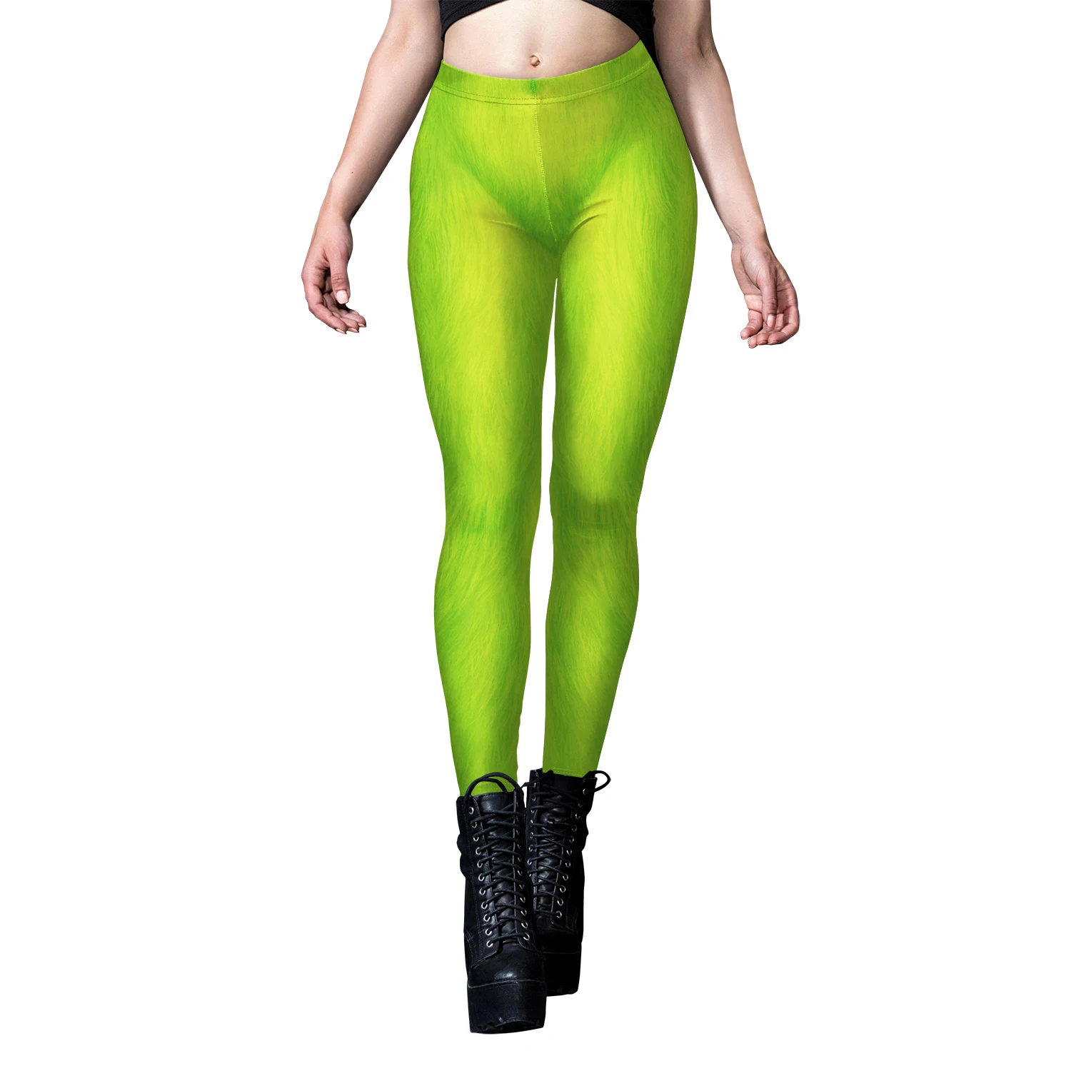 Nadanbao Green Holiday Party Leggings Women Mid Waist Elastic Tights Trousers Female Sexy Fashion Long Pants