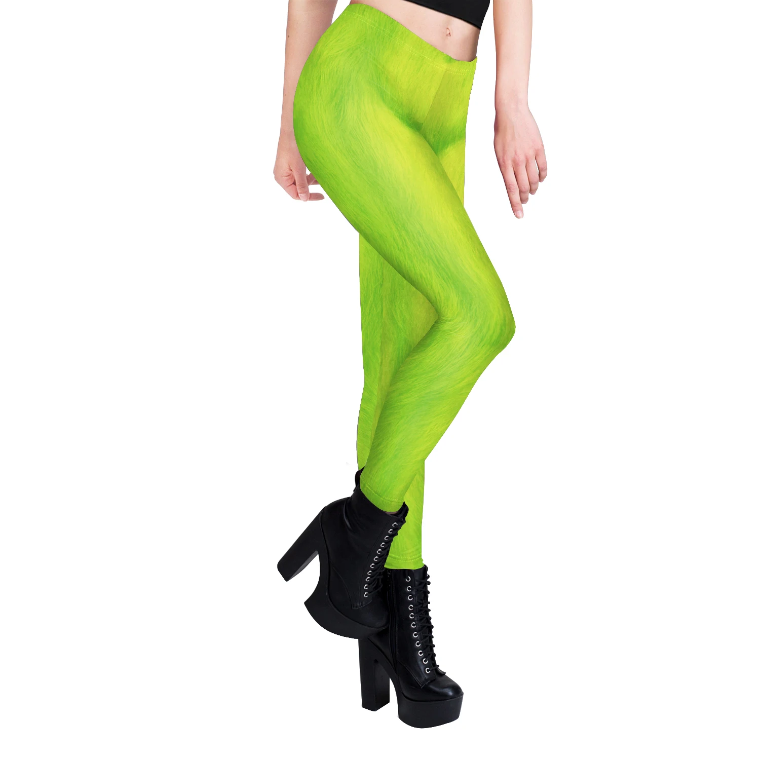Nadanbao Green Holiday Party Leggings Women Mid Waist Elastic Tights Trousers Female Sexy Fashion Long Pants