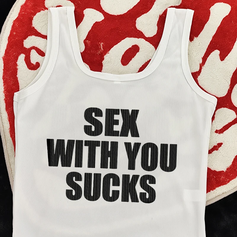 Vintage Sexy Star Future Milf Graphic Print Tank Top Women American Retro Y2k Crop Tops Short Sleeve T-shirts Streetwear