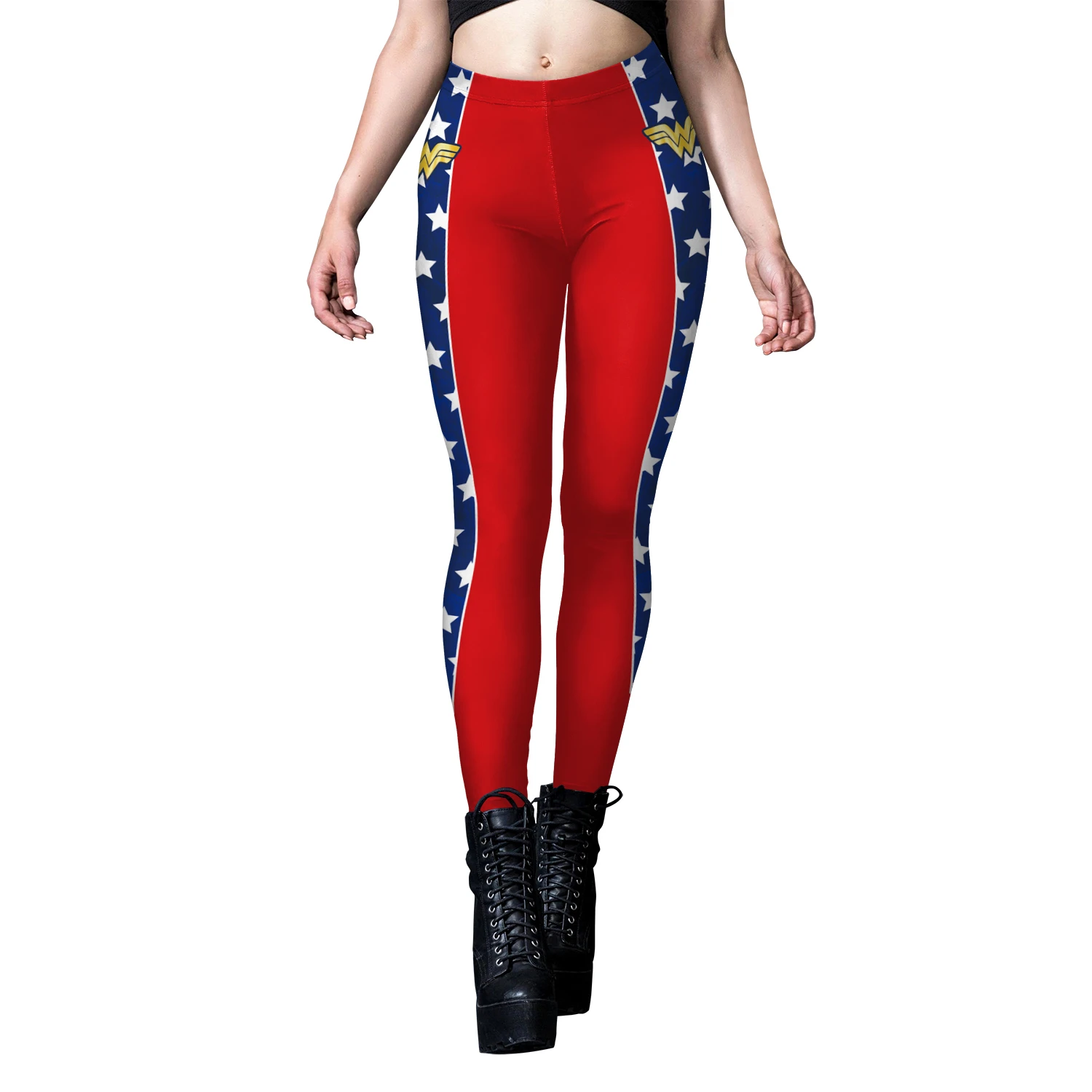 NADANBAO 2025 America Independence Day Costumes Women Push Up Fitness Leggings 3D Stars Printed Casual Trousers Lady Sexy Tights
