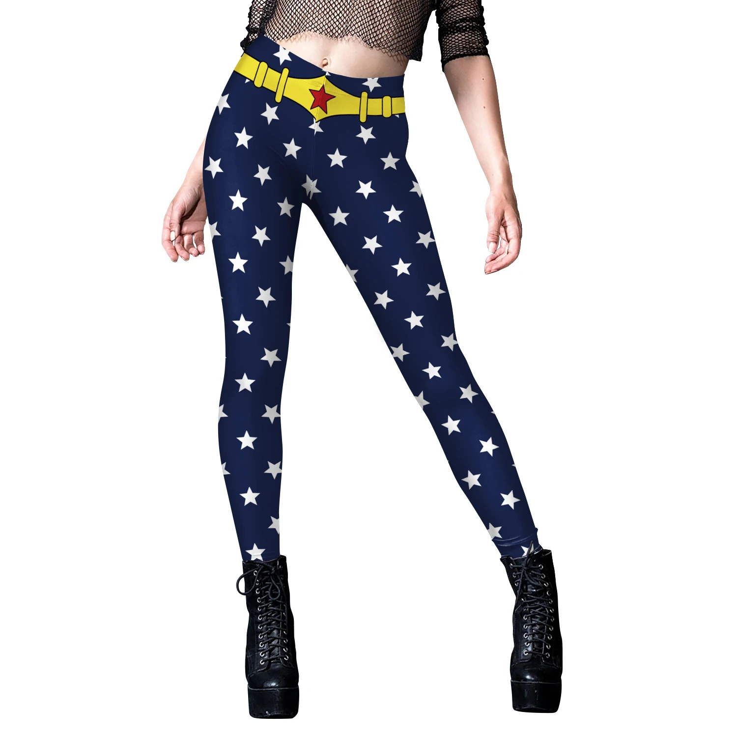 NADANBAO 2025 America Independence Day Costumes Women Push Up Fitness Leggings 3D Stars Printed Casual Trousers Lady Sexy Tights