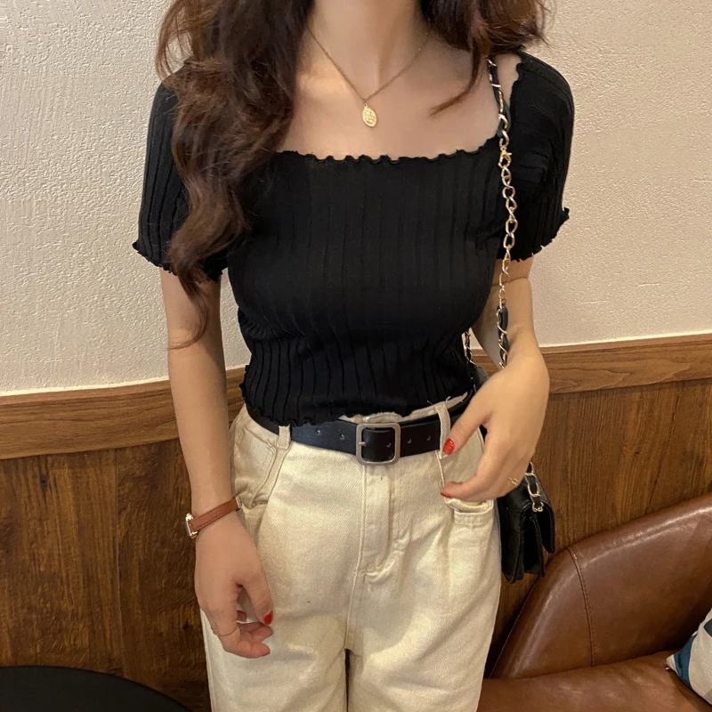 2021 Spring Autumn Sexy Knitted Turtleneck Top Women Hollow Out Casual Long Sleeve T Shirt New Fashion Slim Tops Lady Clothing