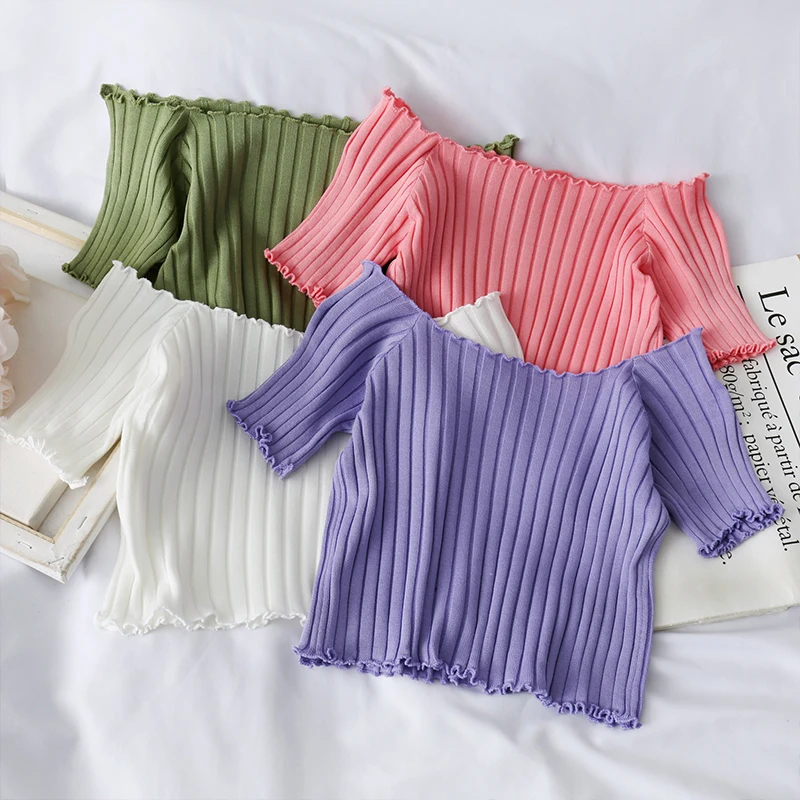 2021 Spring Autumn Sexy Knitted Turtleneck Top Women Hollow Out Casual Long Sleeve T Shirt New Fashion Slim Tops Lady Clothing