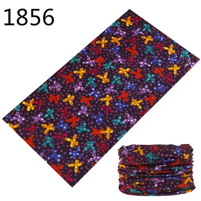 1851-1900 Flower Leaf Print Bandana Neck Gaiter Face Shield Sport Camping Cycling Outdoor Fishing Magic Scarf Men Women Masks
