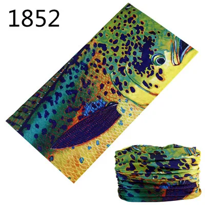 1851-1900 Flower Leaf Print Bandana Neck Gaiter Face Shield Sport Camping Cycling Outdoor Fishing Magic Scarf Men Women Masks