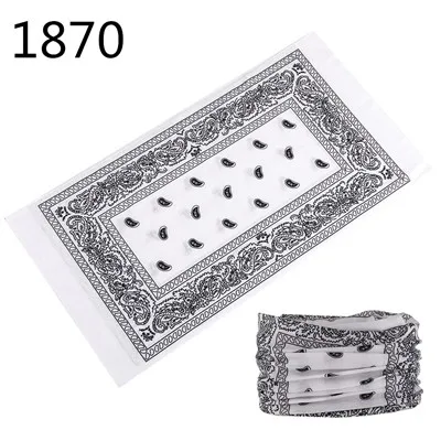 1851-1900 Flower Leaf Print Bandana Neck Gaiter Face Shield Sport Camping Cycling Outdoor Fishing Magic Scarf Men Women Masks