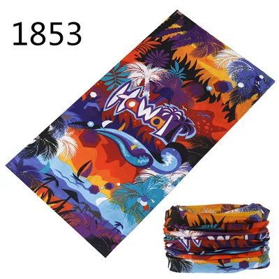 1851-1900 Flower Leaf Print Bandana Neck Gaiter Face Shield Sport Camping Cycling Outdoor Fishing Magic Scarf Men Women Masks