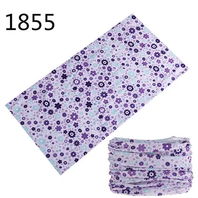 1851-1900 Flower Leaf Print Bandana Neck Gaiter Face Shield Sport Camping Cycling Outdoor Fishing Magic Scarf Men Women Masks
