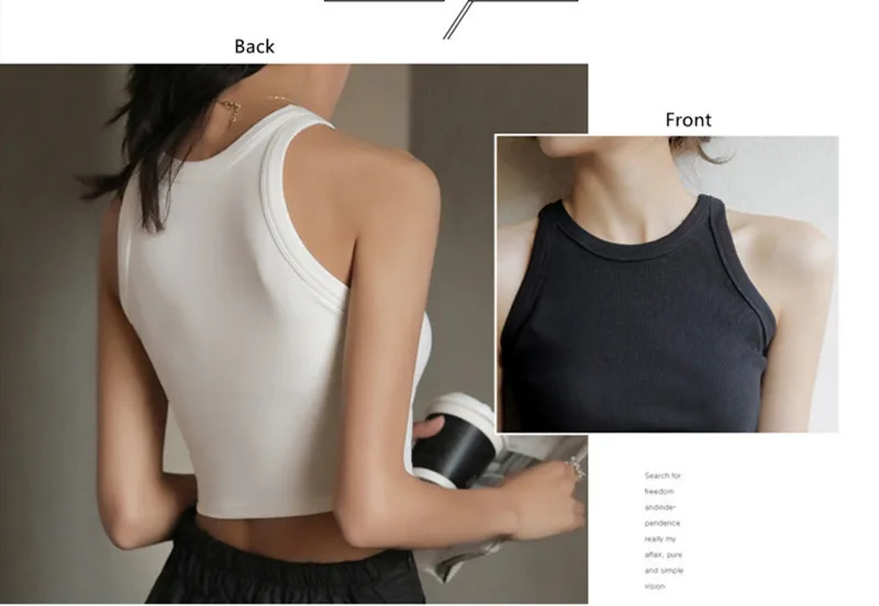 DOIAESKV White Tank Tops Women Summer Sexy Crop Tops Femme Casual Fitness Short Black Vest Off Shoulder Women Camisole Tops Tees