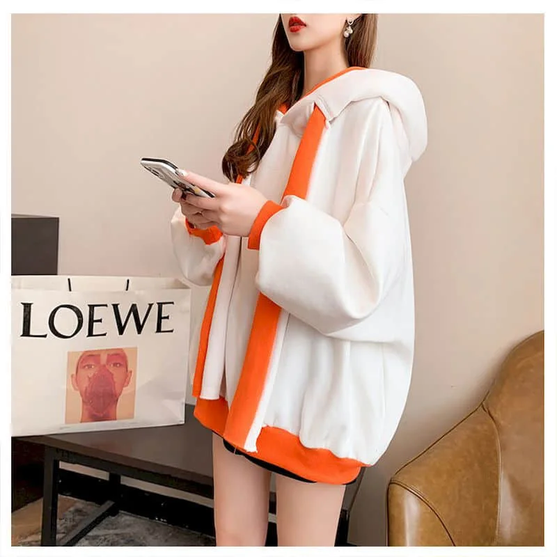 Fleece Thicken Hoodies Women Autumn/winter 2025 Fashion Korean Loose Large Size Hooded Jacket Kawaii Clothes Womens Casual Coat