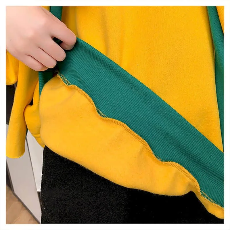 Fleece Thicken Hoodies Women Autumn/winter 2025 Fashion Korean Loose Large Size Hooded Jacket Kawaii Clothes Womens Casual Coat