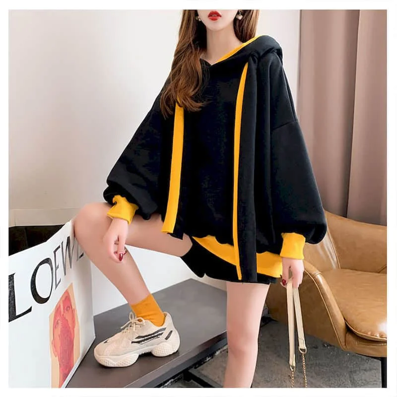 Fleece Thicken Hoodies Women Autumn/winter 2025 Fashion Korean Loose Large Size Hooded Jacket Kawaii Clothes Womens Casual Coat