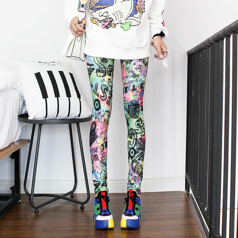 DOIAESKV Spring Autumn Fashion Leggings Sexy Casual Colorful Leg Warmer Fit Most Sizes Leggins Pants Trousers Women's Leggings