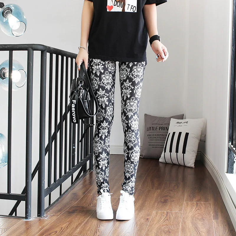 DOIAESKV Spring Autumn Fashion Leggings Sexy Casual Colorful Leg Warmer Fit Most Sizes Leggins Pants Trousers Women's Leggings
