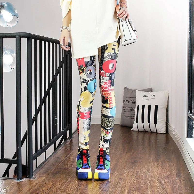 DOIAESKV Spring Autumn Fashion Leggings Sexy Casual Colorful Leg Warmer Fit Most Sizes Leggins Pants Trousers Women's Leggings