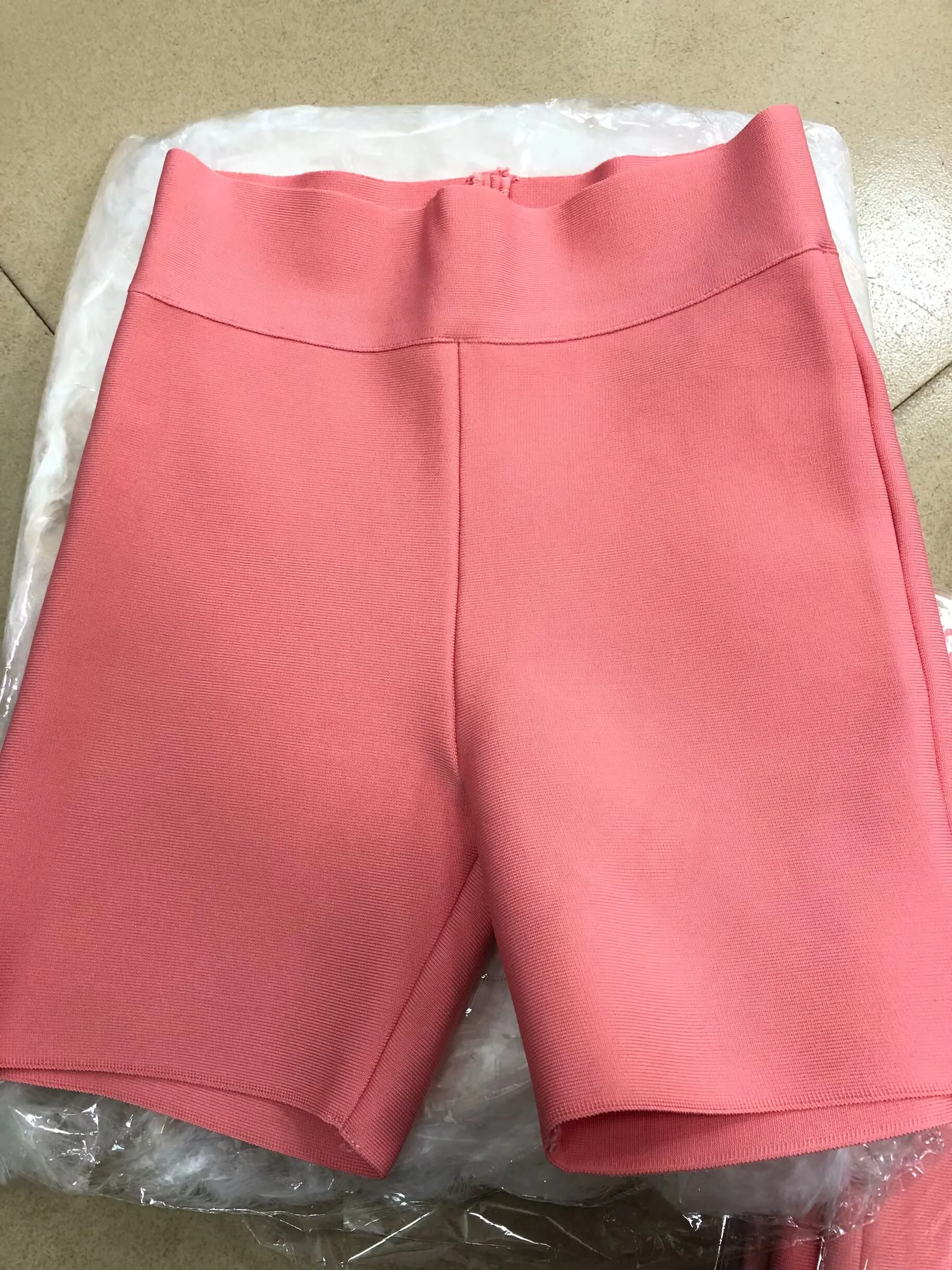 9 Colors Bandage Shorts Purple Pink Bandage Short Pants High Waist Top Quality Rayon Bandage Casual Sports Shorts