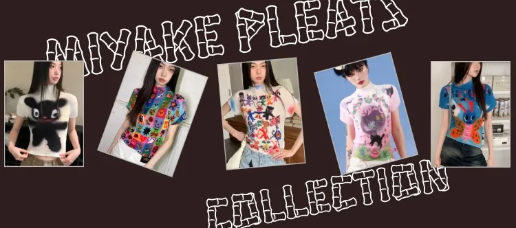 CHEERART Artist Graffiti White Designer Summer Top For Women 2023 Graphic T Shirts Pleated Fashion Tees Crop Top Trendy Clothes