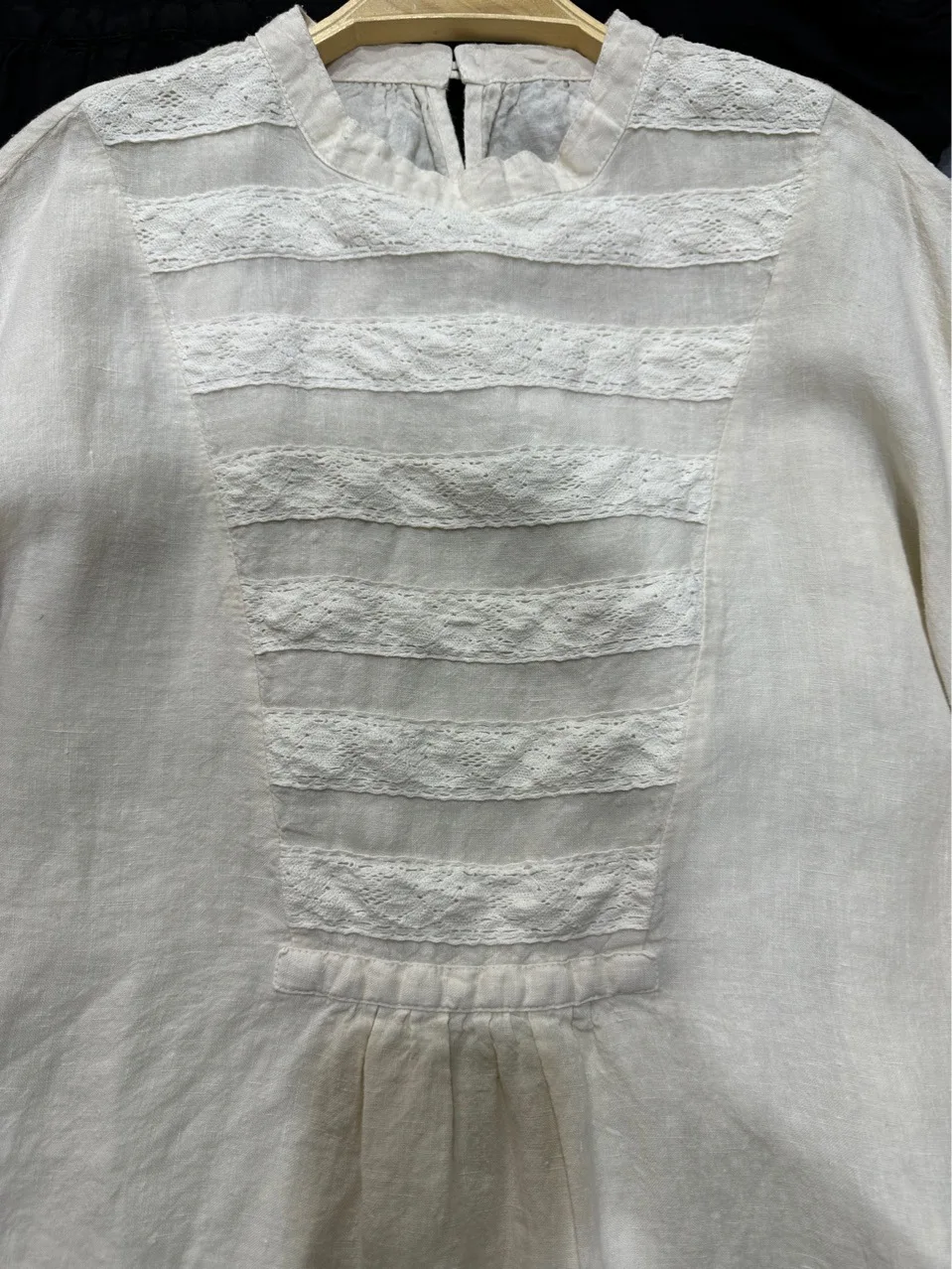 Johnature New Japanese High-quality Linen Blouses Summer Lace Court-style Lantern Sleeves Loose Vintage Shirt Women