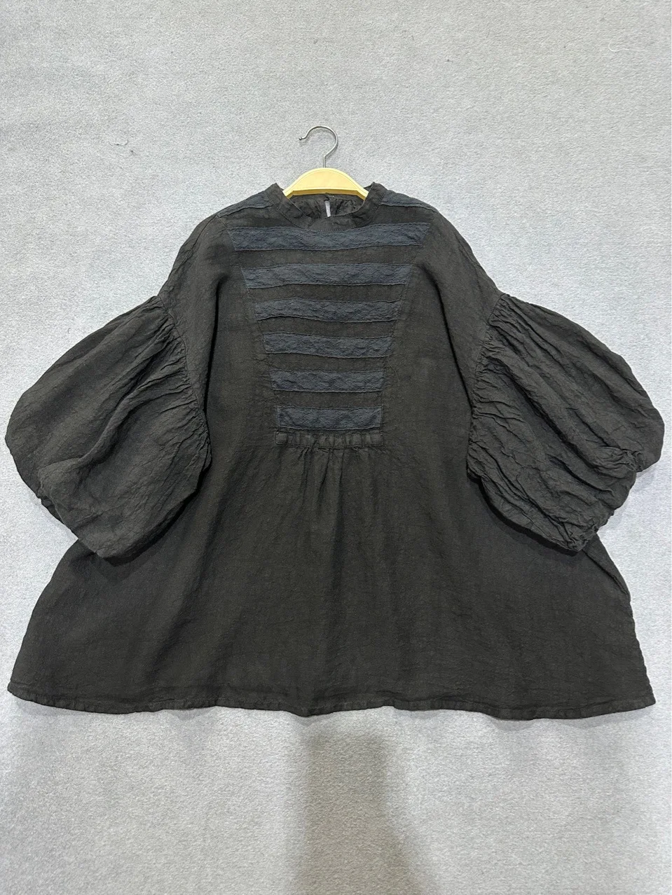 Johnature New Japanese High-quality Linen Blouses Summer Lace Court-style Lantern Sleeves Loose Vintage Shirt Women