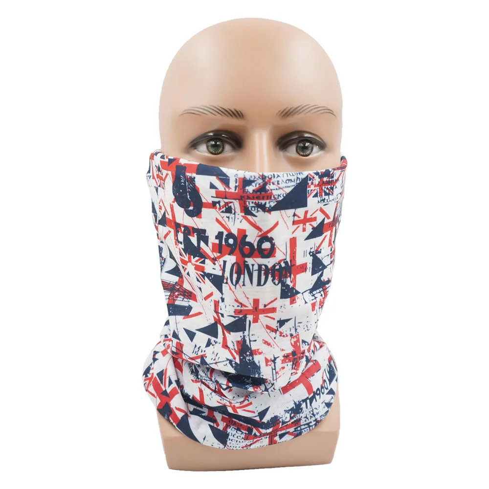 Commonwealth of Nations Flag Bandanas Multifunctional Headwear for Women Men UK/England/Canada/Australia Dustproof Cycling Scarf