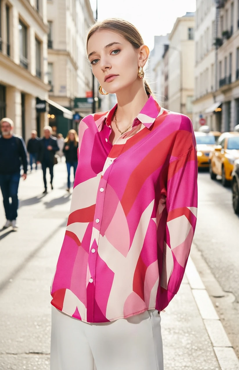 Fashion Ladies Shirts New Elegant Women Blouses Long Sleeve Button-Down Tops Blusa Mujer