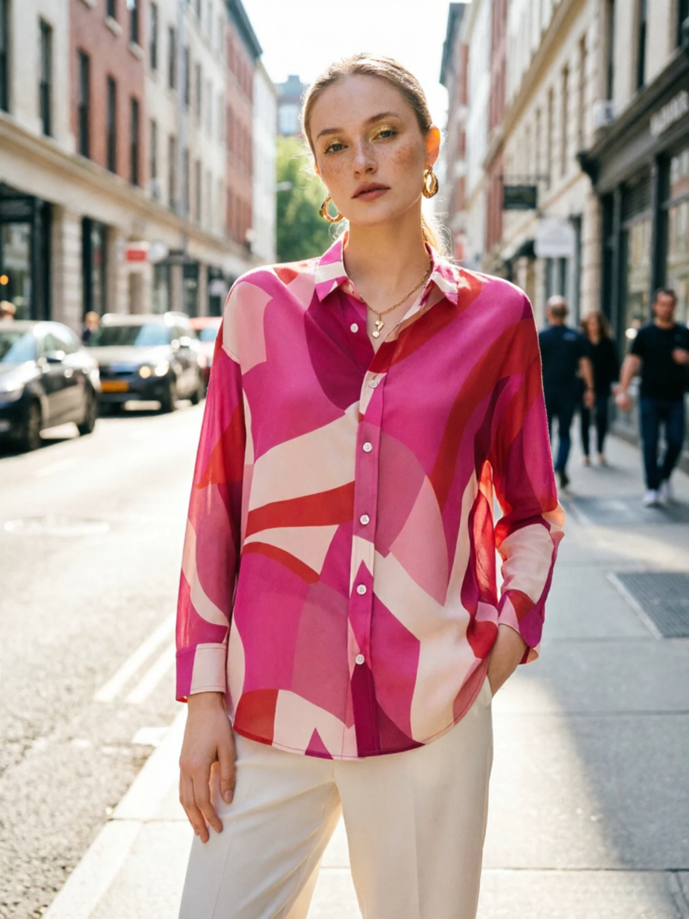 Fashion Ladies Shirts New Elegant Women Blouses Long Sleeve Button-Down Tops Blusa Mujer