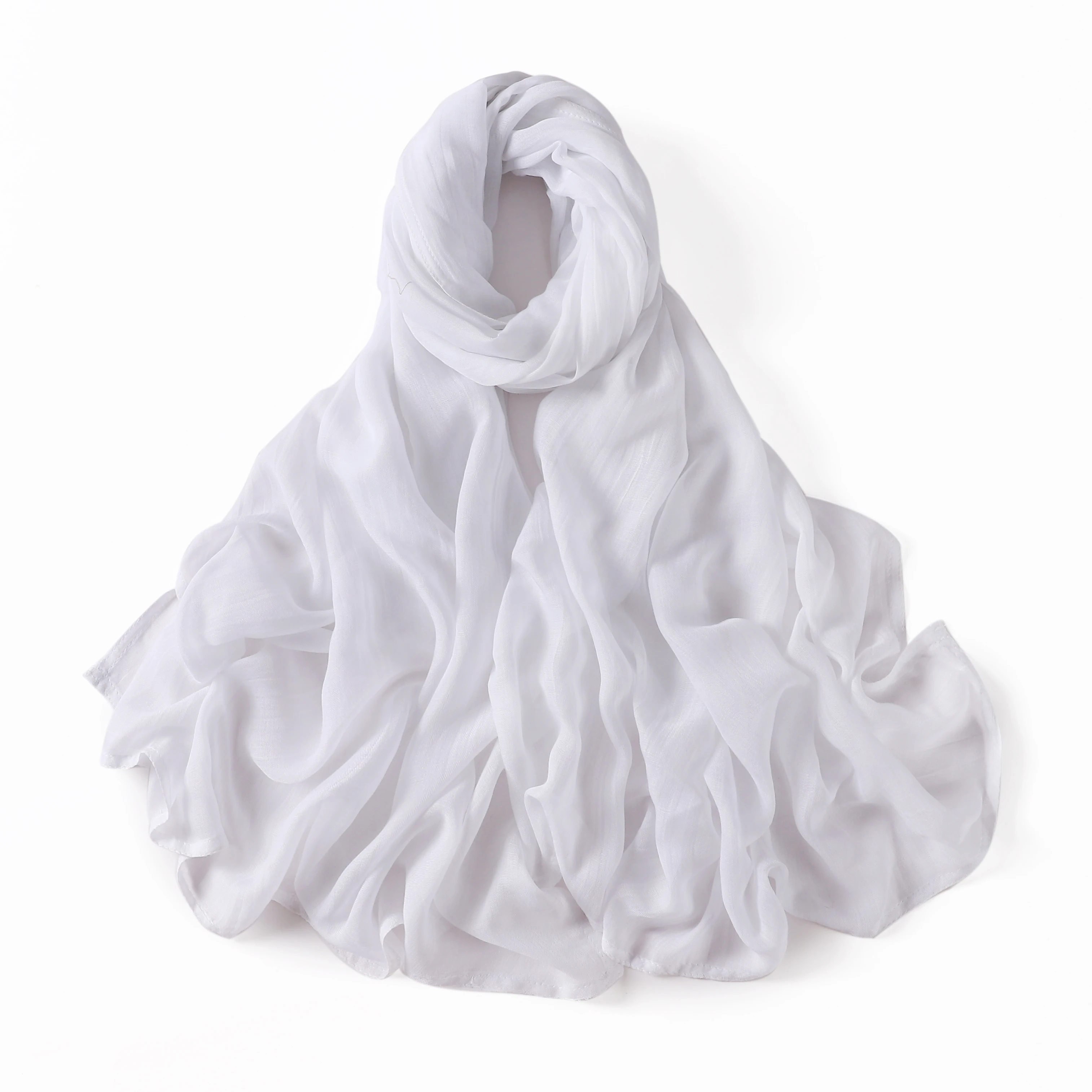 Cotton Rayon Modal Hijabs Scarf Headscarf Wraps Big Size Plain Long Shawls Muslim Women Hijab Islamic Turban Headbands 185*85cm