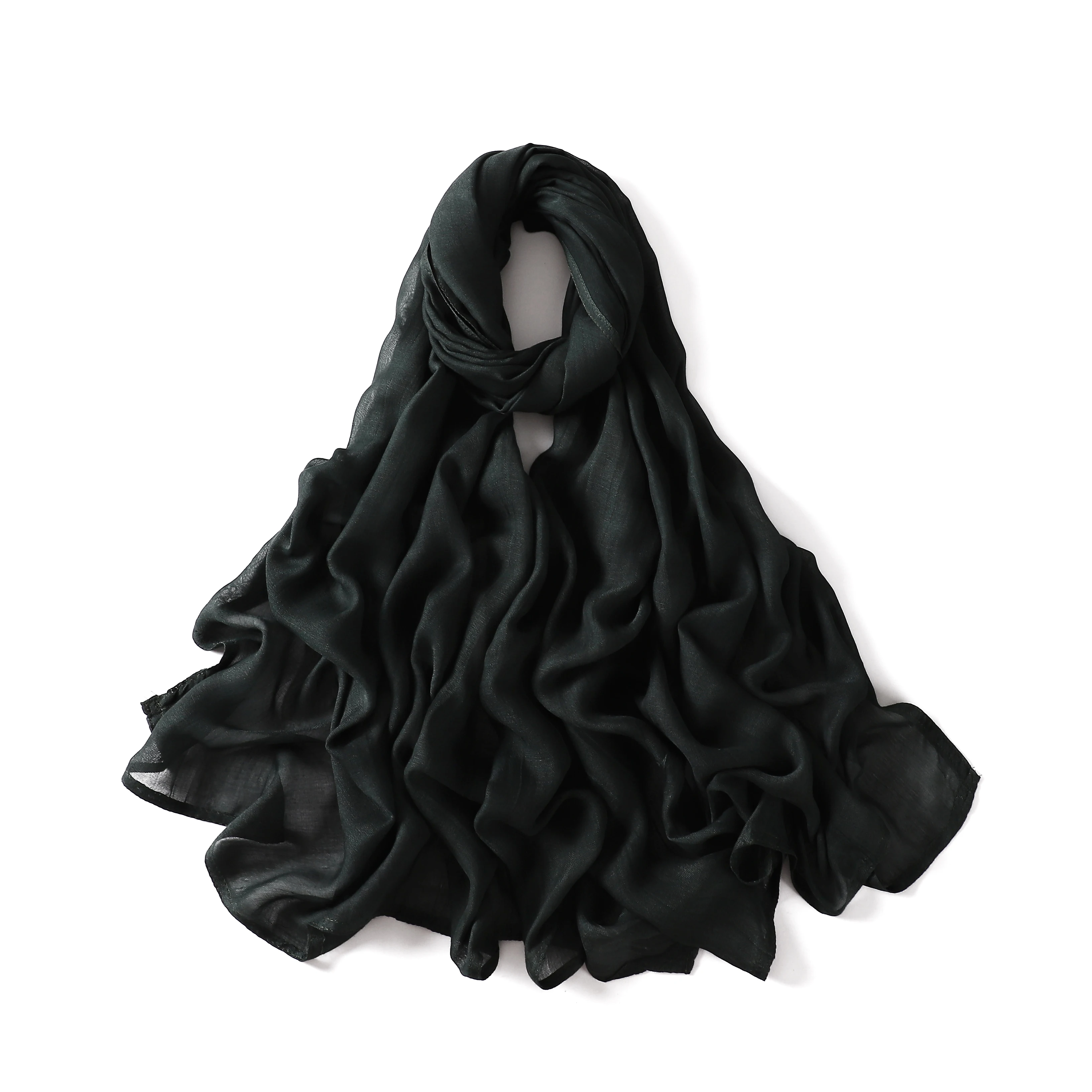 Cotton Rayon Modal Hijabs Scarf Headscarf Wraps Big Size Plain Long Shawls Muslim Women Hijab Islamic Turban Headbands 185*85cm